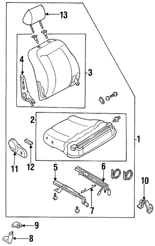 Recline Cover - Mazda (BR70-88-177B-32)