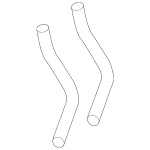 HVAC Heater Hose - Mazda (TD11-61-311)