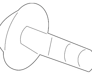 Air Deflector Hook - Mazda (NC10-R1-970B)