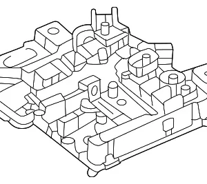Relay & Fuse Plt - Mazda (KR9R-67-S99B)