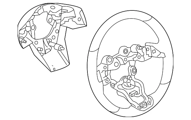 Steering Wheel - Mazda (KN3L-32-98XA-02)