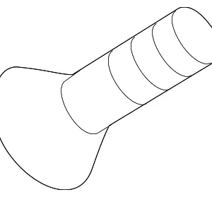 Dovetail Latch Screw - Mazda (9M66-00-616B)