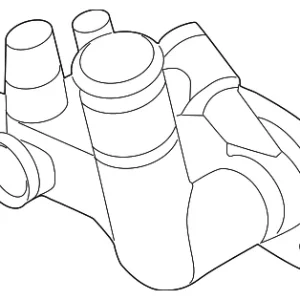 Thermostat Housing - Mazda (ZZP3-15-172D)