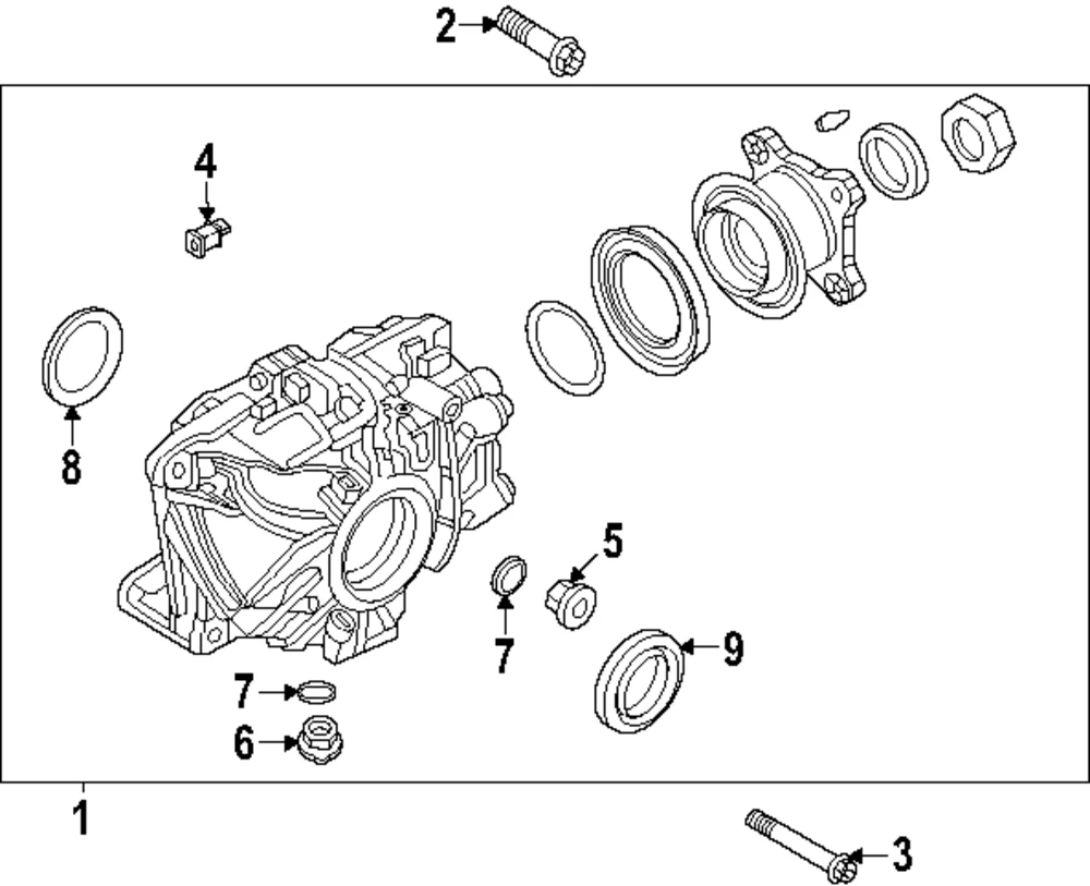 Carrier Upper Bolt - Mazda (9YA0-2A-242A)