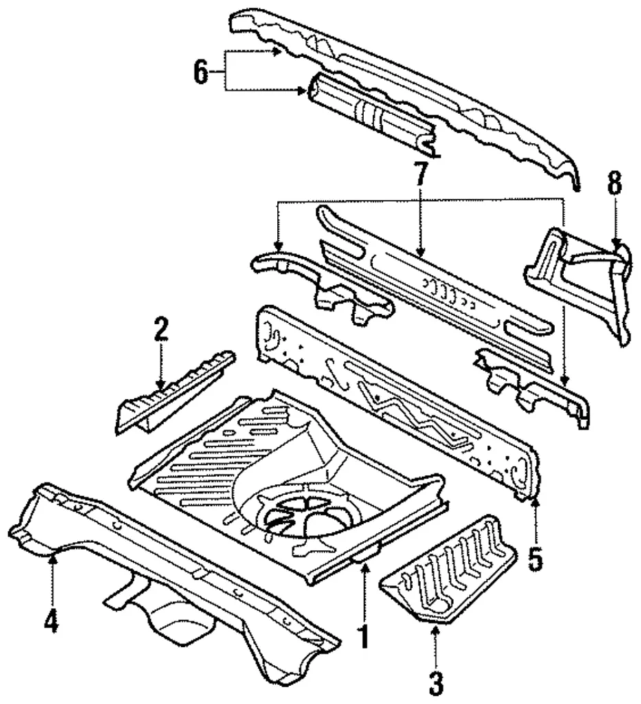 Rear Body Panel - Mazda (GA97-70-750C)