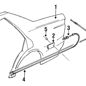 Fuel Door - Mazda (GA2K-42-410A)