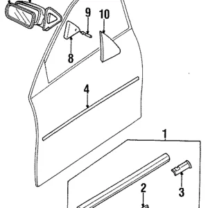 Belt Molding - Mazda (BC1M-50-640)