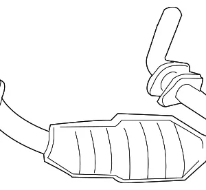 Catalytic Converter - Mazda (1FED-20-55X)
