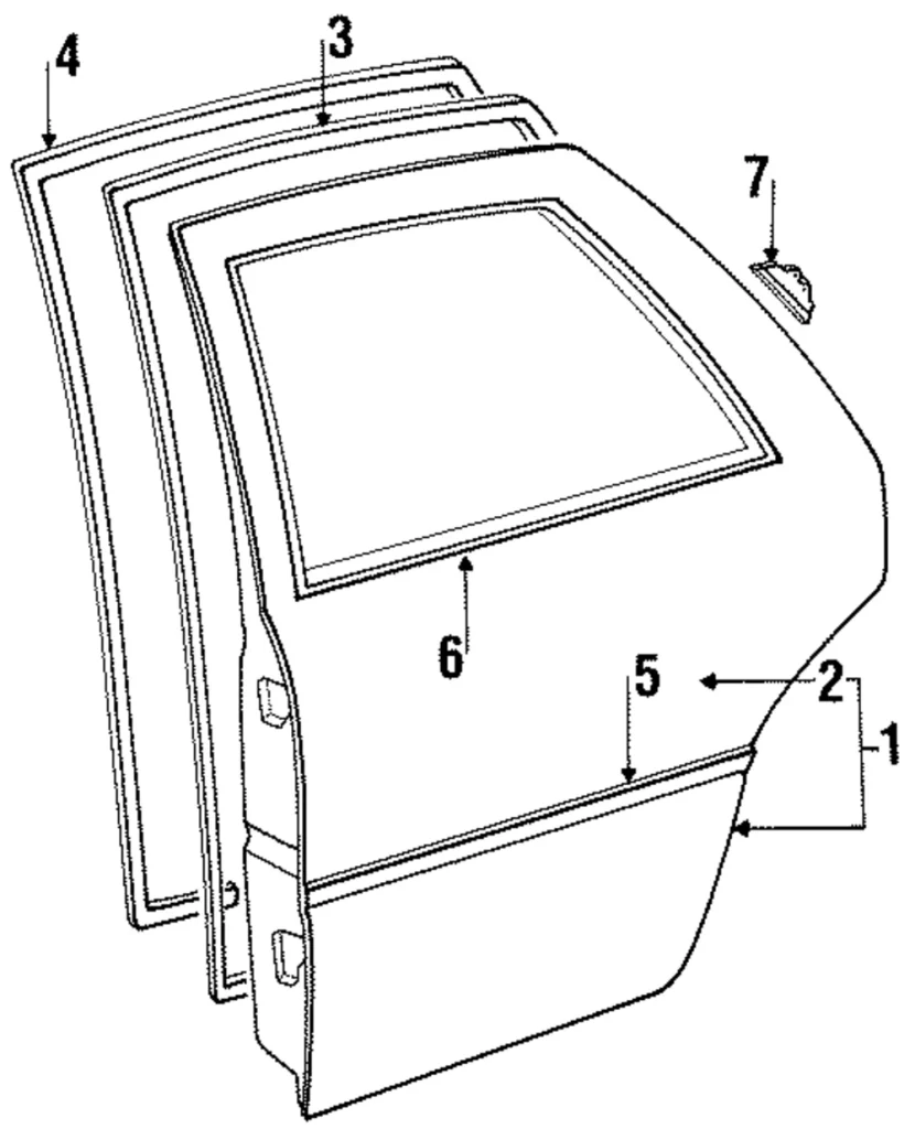 Rear Molding Bracket - Mazda (G212-73-621A)