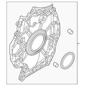 Lower Timing Cover - Mazda (H301-10-600)