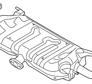 Muffler & Pipe - Mazda (PE70-40-100B)