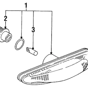 Side Marker Lamp - Mazda (8BH2-51-130)