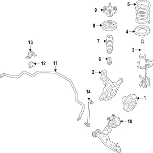 Strut - Mazda (DGH9-34-700A)
