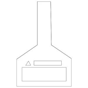 Air Bag Label - Mazda (KB7W-57-K93A)