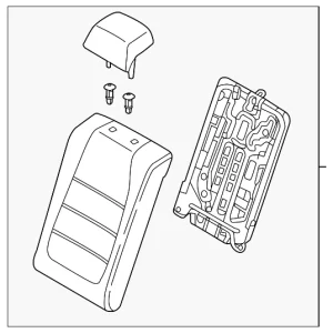 Seat Back Assembly - Mazda (GSV2-57-450-39)