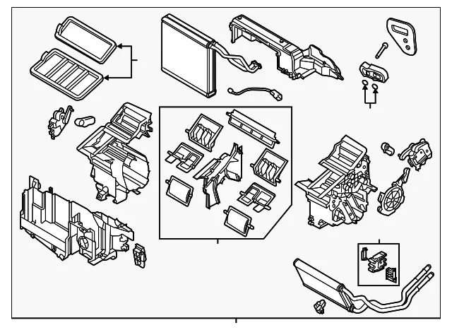 AC & Heater Assembly - Mazda (KB8D-61-130A)
