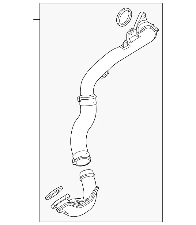 Air Inlet Pipe - Mazda (PY8W-13-240F)