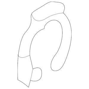 Handle, Outside C-Clip - Mazda (GD1F-58-495)