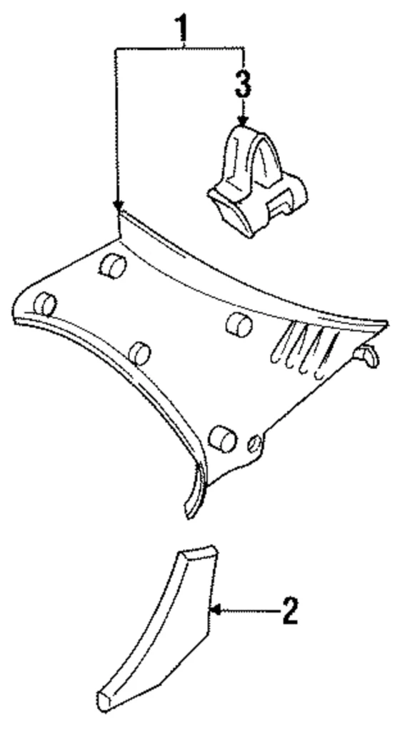 Upper Quarter Trim - Mazda (BC1D-68-260E-90)