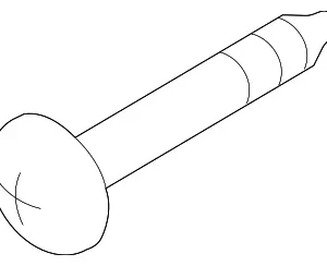Door Trim Panel Screw - Mazda (9986-50-620)