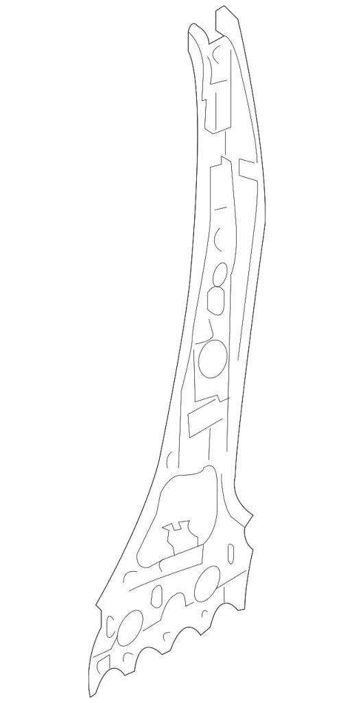 Inner Center Pillar - Mazda (BBM4-70-080)