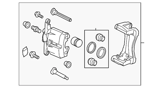 Caliper Assembly - Mazda (BDYK-33-99Z)