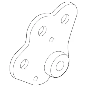 Side Mount Support Bracket - Mazda (GLV2-39-010)