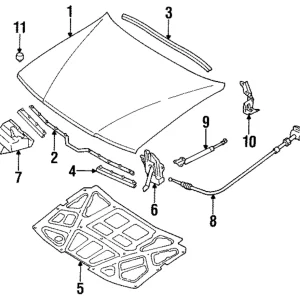 Release Cable - Mazda (HG30-56-720A)