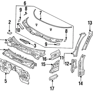 Baffle - Mazda (FD01-50-7P0A)