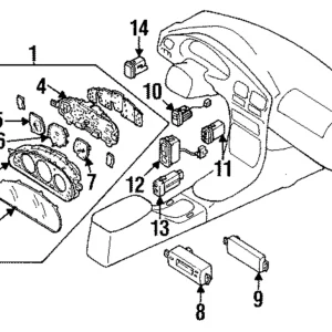 Hazard Switch - Mazda (BC1D-66-4H0)