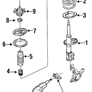 Upper Seat Bearing - Mazda (GA2A-34-38XA)