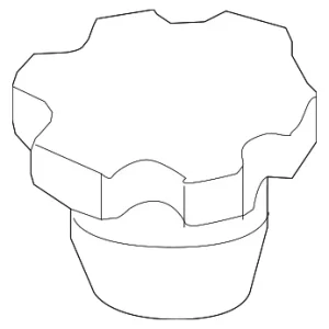 Engine Oil Filler Cap - Mazda (LF01-10-250)