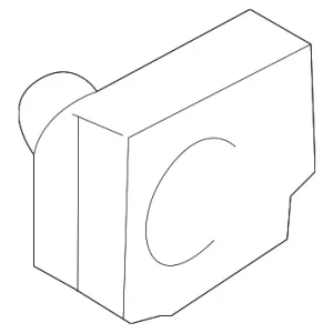 Pull Handle Grommet - Mazda (GA2K-68-AD5A)