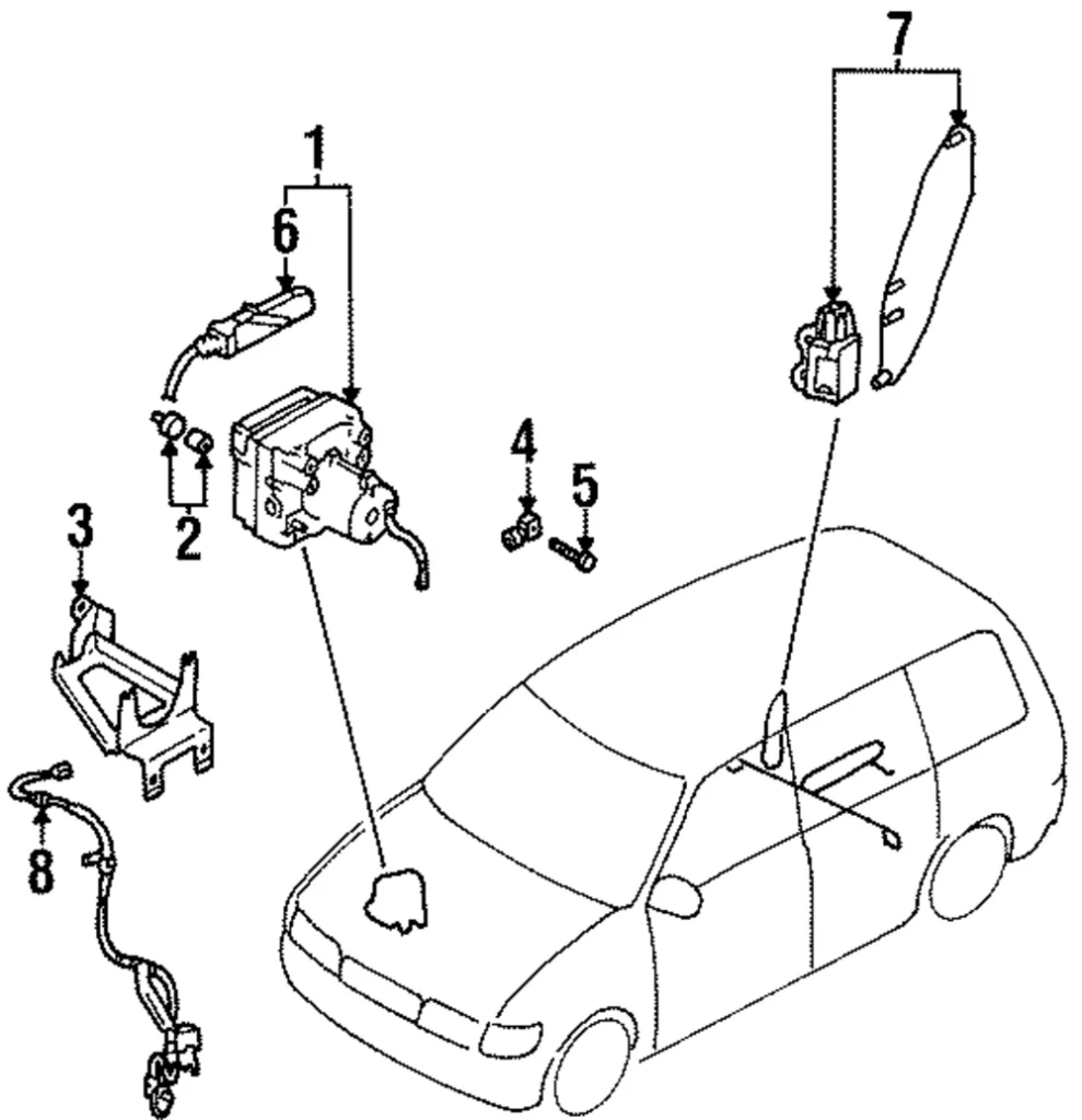 Modulator Bolt - Mazda (W023-43-505)