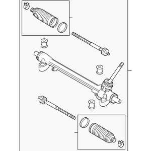 Steering Gear - Mazda (TK48-32-110C)