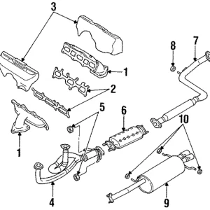 Exhaust System Hanger - Mazda (FE20-40-061)