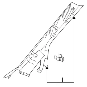Windshield Pillar Trim - Mazda (EG21-68-160F-34)