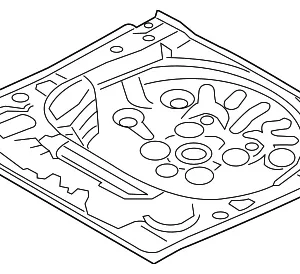Rear Floor Pan - Mazda (B4YA-53-750)