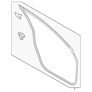 Surround Weather-Strip - Mazda (TK48-58-760B)