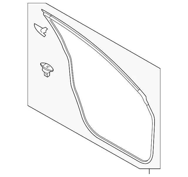 Surround Weather-Strip - Mazda (TK48-59-760B)