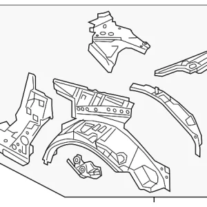 Inner Panel Assembly - Mazda (N2Y3-70-100G)