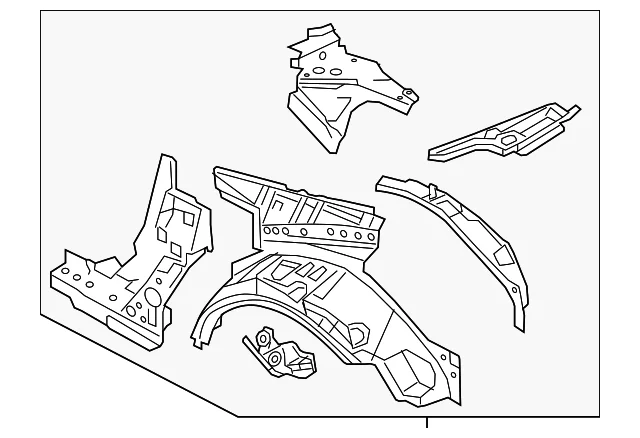 Inner Panel Assembly - Mazda (N3Y5-71-100)