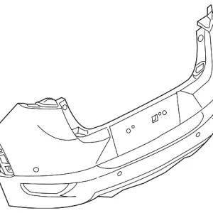 Bumper Rear - Mazda (DNYG-50-22X-BB)