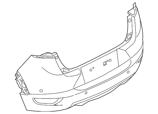 Bumper Rear - Mazda (DNYG-50-22X-BB)