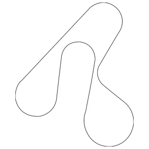 Serpentine Belt - Mazda (KJ02-15-907-9U)