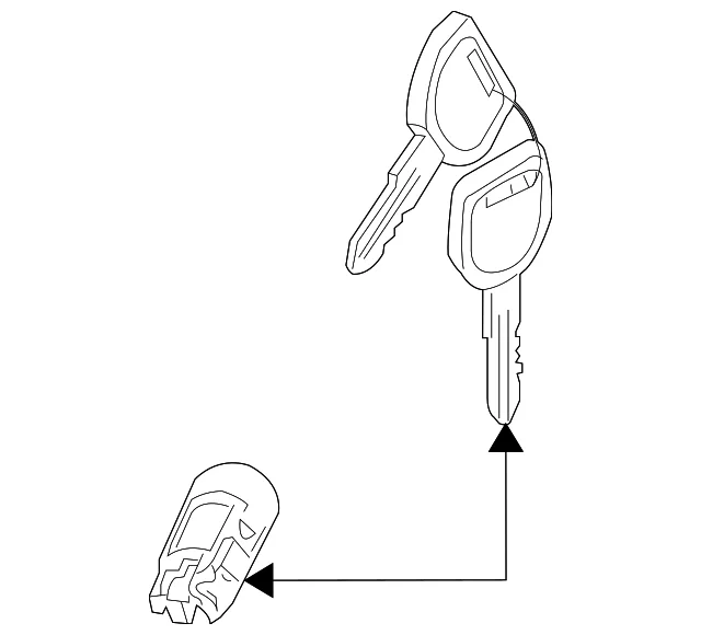 Ignition Lock Cylinder - Mazda (BAY8-76-14X)