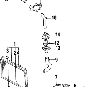 Water Outlet - Mazda (JE96-15-17ZA)