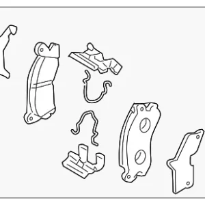Disc Brake Pad Set - Mazda (BPYK-26-48ZA)
