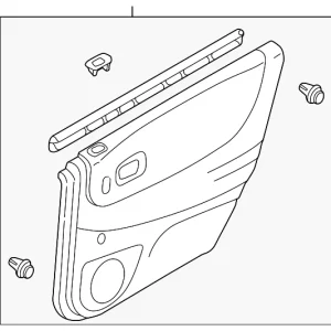 Trim Panel Assembly - Mazda (BJ0J-68-520J-43)
