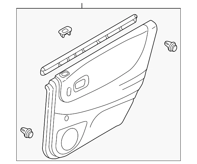 Trim Panel Assembly - Mazda (B30F-68-550-82)
